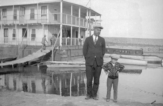 J N Young and friend, Baylor County, Texas