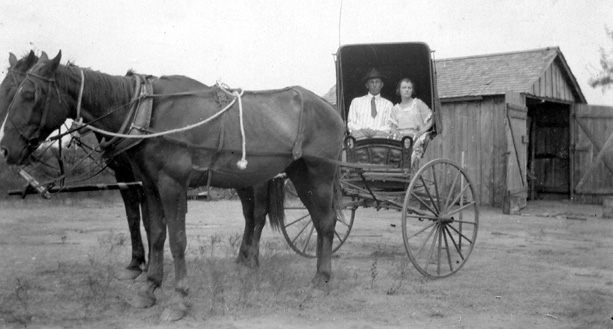 unknown couple in Baylor County, Texas