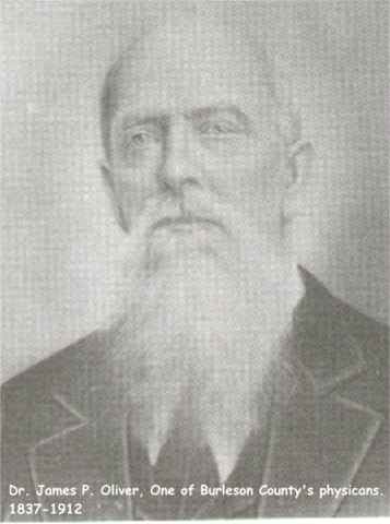 Dr. James P. Oliver, Burleson County, Texas