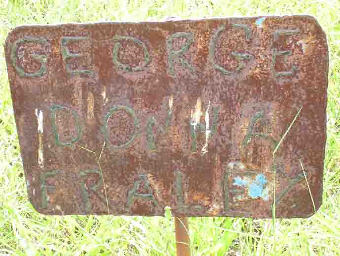 Tombstone of George Donna Fraley