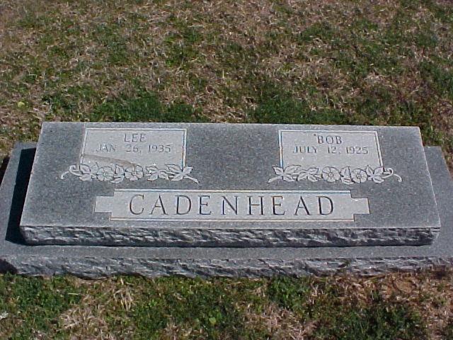 Tombstone of Lee and Bob Cadenhead
