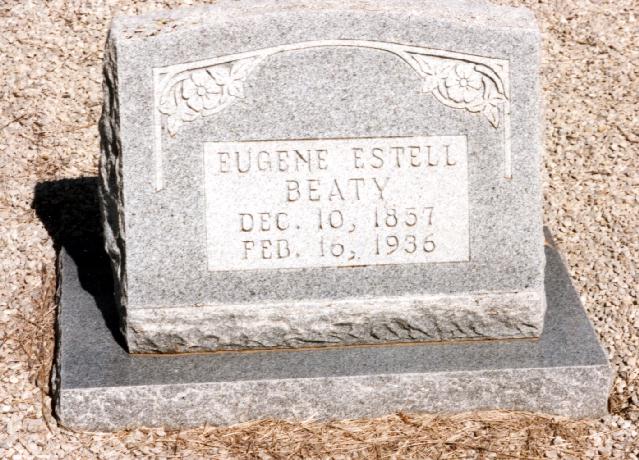 Tombstone of Eugene Estell Beaty