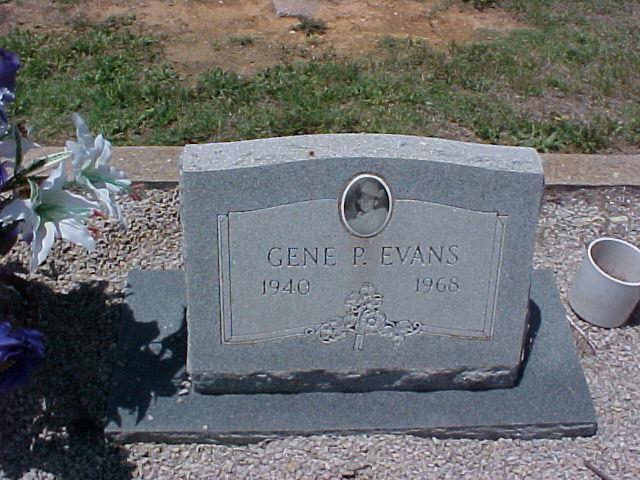 Tombstone of Gene P. Evans