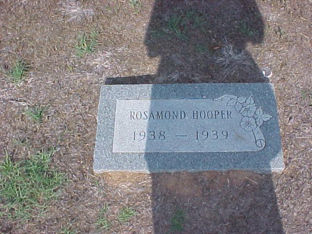 Tombstone of Rosamond Hooper