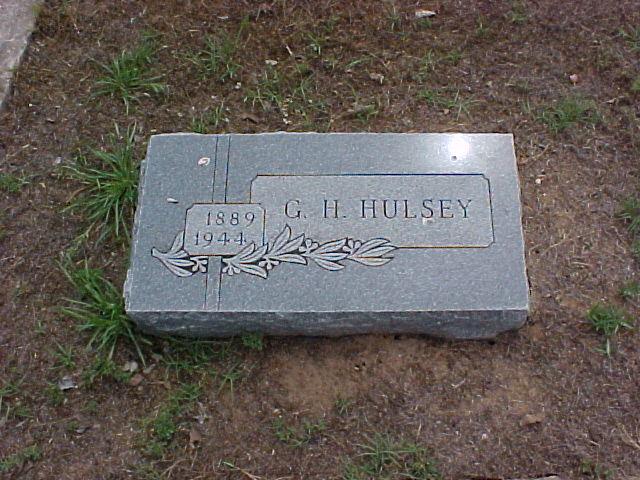 Tombstone of G. H. Hulsey