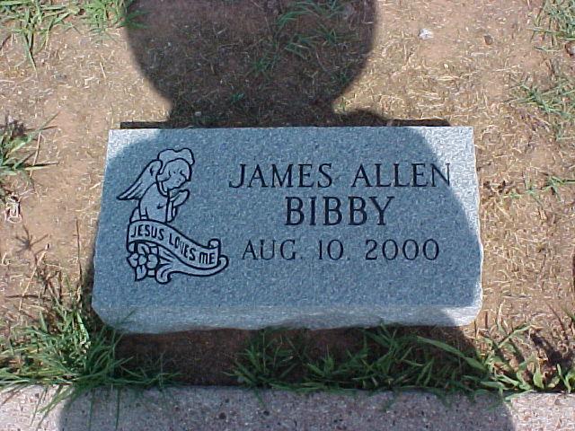 Tombstone of James Allen Bibby