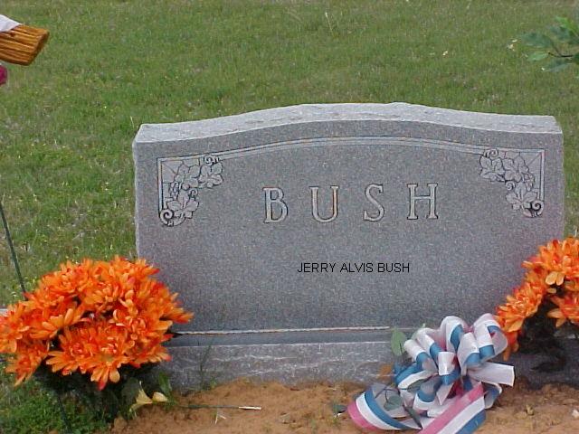 Tombstone of Jerry Alvis Bush