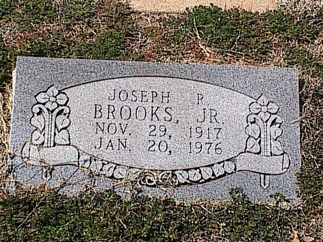 Tombstone of Joseph R. Brooks, Jr.