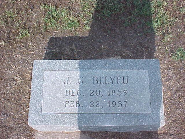 Tombstone of J. G. Belyeu