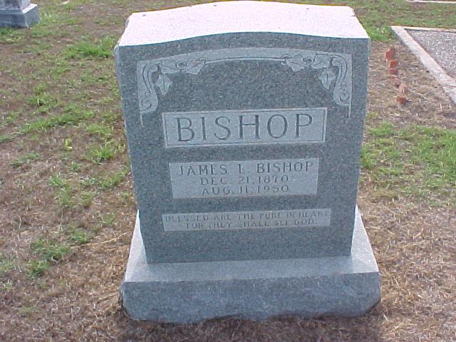 Tombstone of James L. Bishop