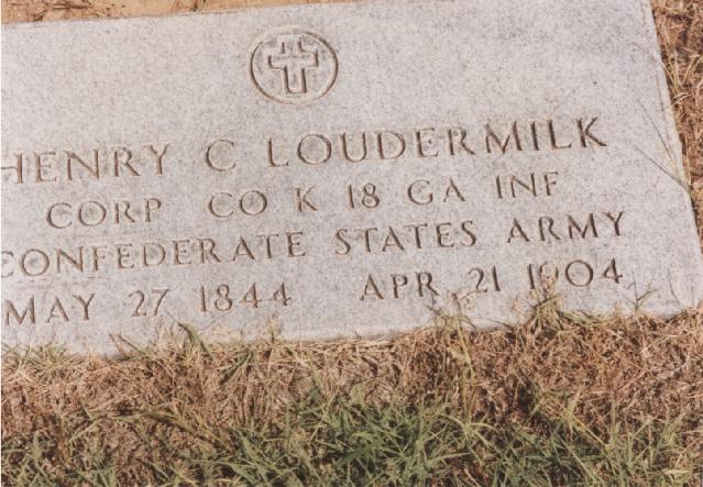 Tombstone of Henry C. Loudermilk