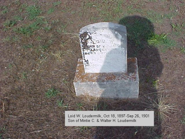 Tombstone of Loid W. Loudermilk