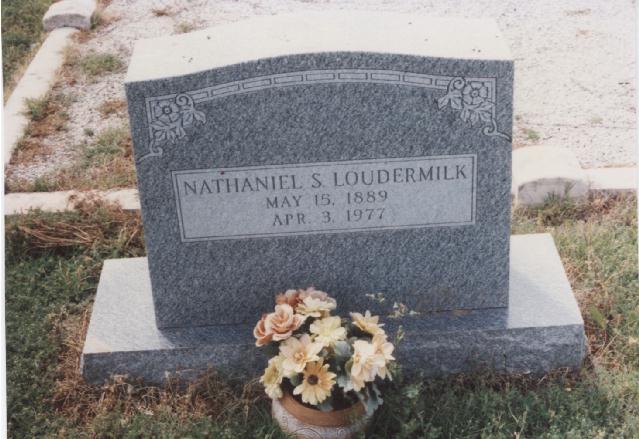 Tombstone of Nathaniel S. Loudermilk