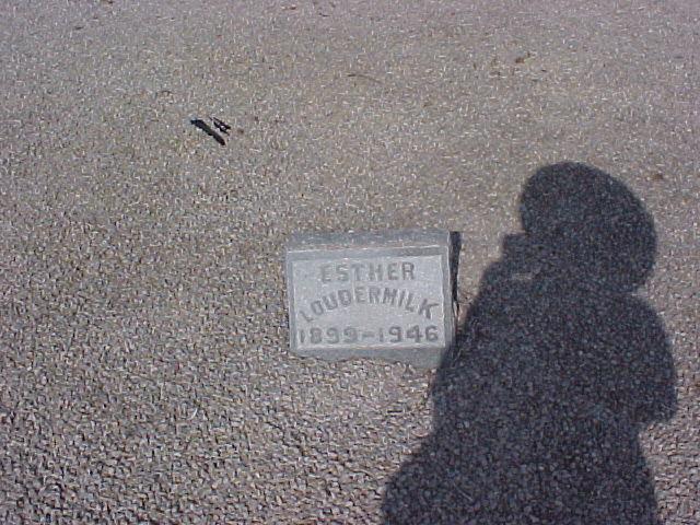 Tombstone of Esther Loudermilk
