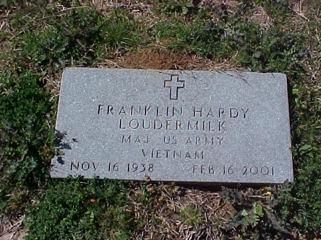 Tombstone of Franklin Hardy Loudermilk