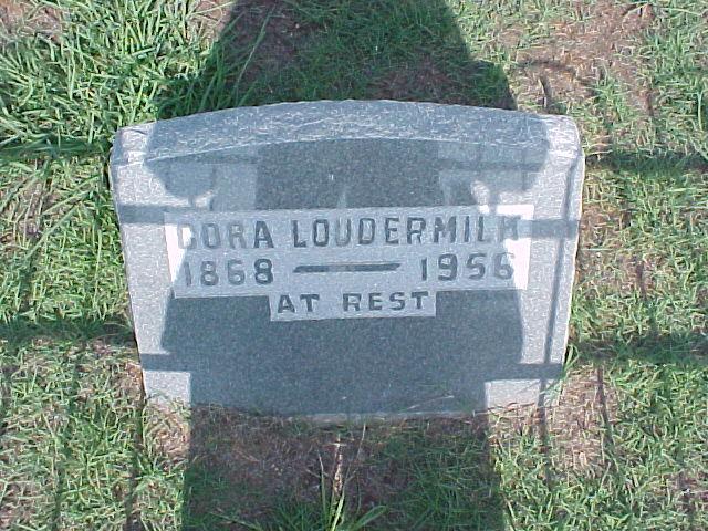 Tombstone of Cora Loudermilk