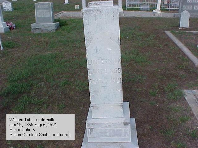 Tombstone of William Tate Loudermilk