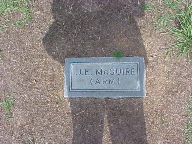 Tombstone of J. E. McGuire