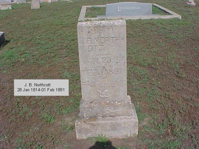 Tombstone of J. B. Northcott