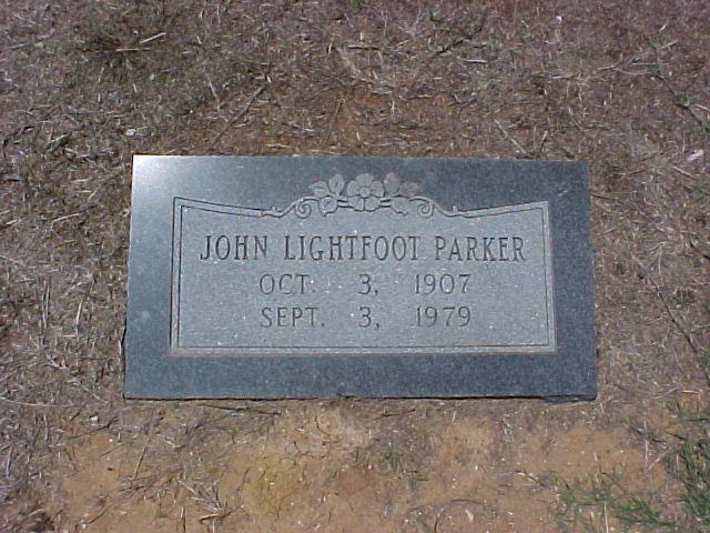 Tombstone of John Lightfoot Parker