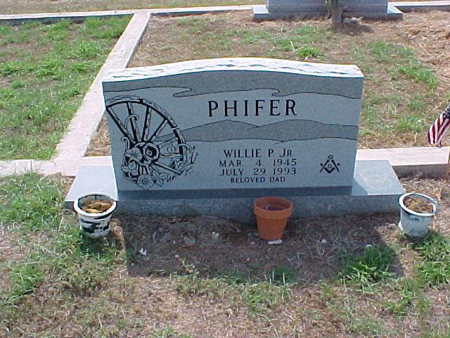 Tombstone of Willie P. Phifer, Jr.
