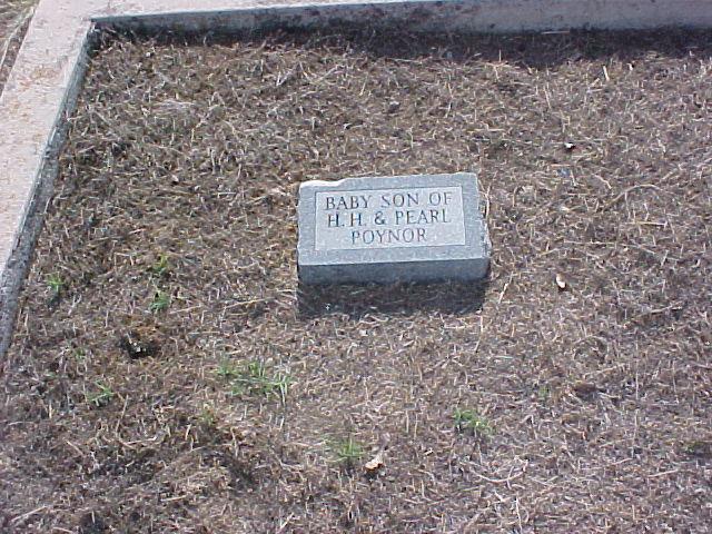Tombstone of Baby Poynor