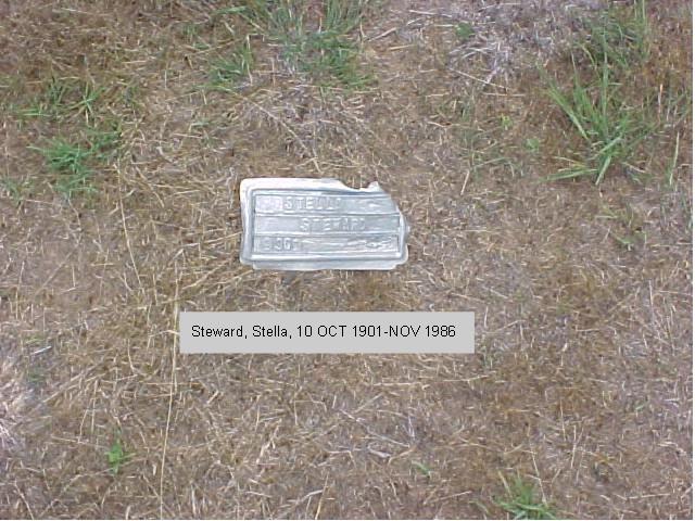 Tombstone of Stella Steward