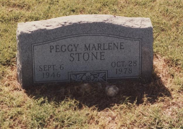 Tombstone of Peggy Stone