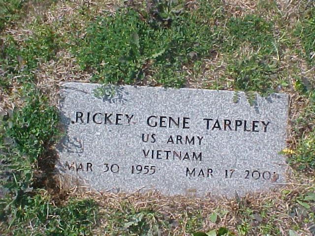 Tombstone of Rickey Gene Tarpley