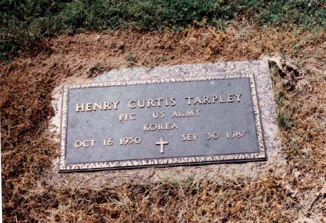 Tombstone of Henry Curtis Tarpley