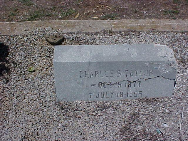 Tombstone of Charles S. Taylor