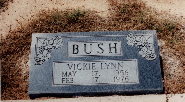 Tombstone of Vickie Lynn Bush