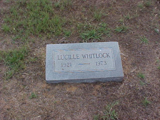 Tombstone of Lucille Whitlock