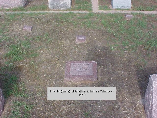 Twin infant daughters of James and Glathia Whitlock