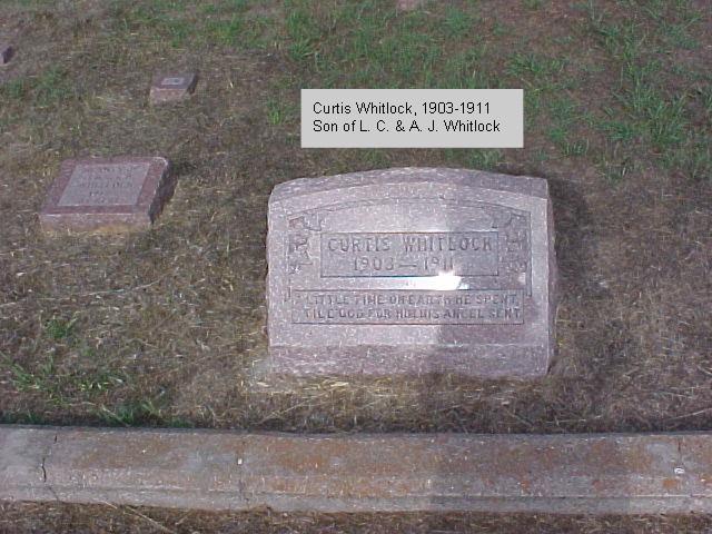 Tombstone of Curtis Whitlock