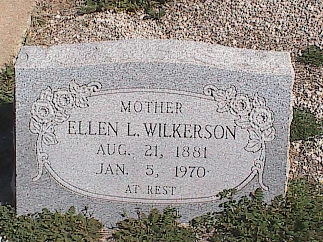 Tombstone of Ellen L. Wilkerson