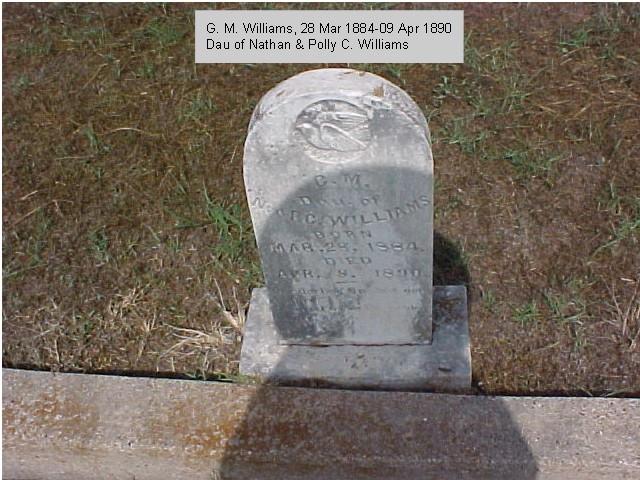 Tombstone of G. M. Williams