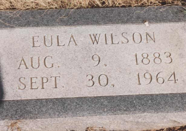 Tombstone of Eula Wilson