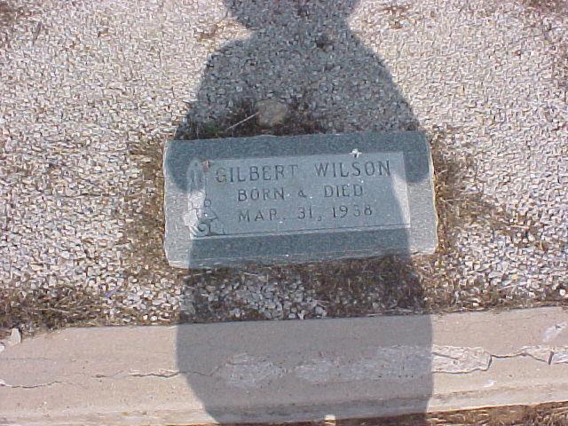 Tombstone of Gilbert Wilson