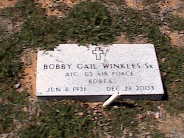 Marker of Bobby Gail Winkles