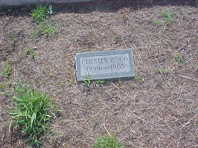 Tombstone of Chester Wood