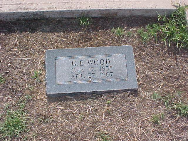 Tombstone of G. E. Wood