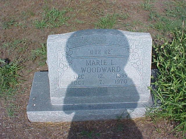 Tombstone of Marie L. Woodward