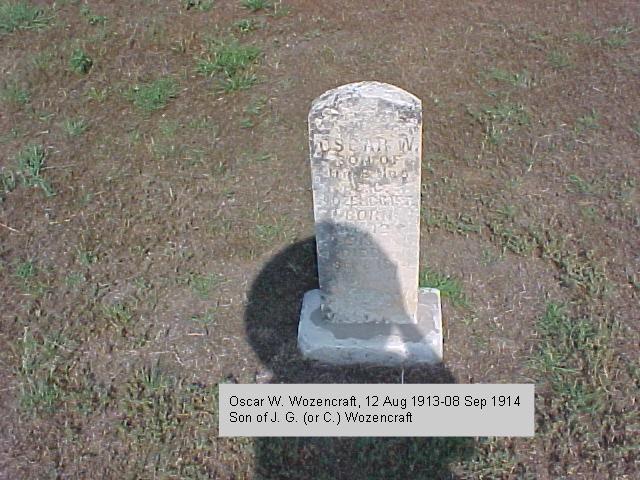 Tombstone of Oscar W. Wozencraft