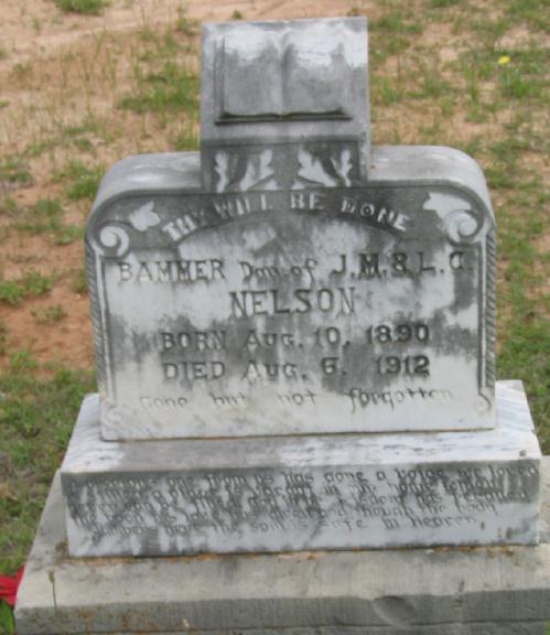 Tombstone of Bammer Nelson