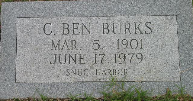 Tombstone of C. Ben Burks