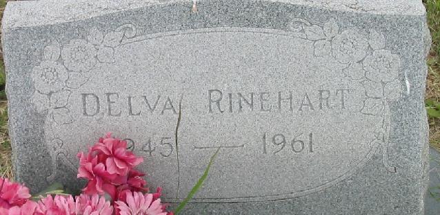 TOMBSTONE OF DELVA RINEHART