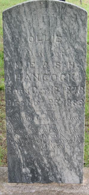 Tombstone of Ollie Hancock