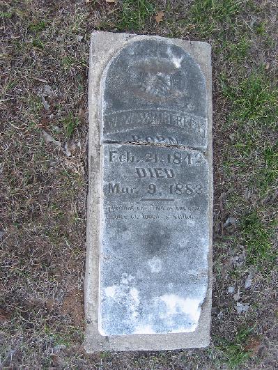 Tombstone of W. W. Wimberley