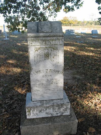 Tombstone of James Z. Risher